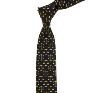 کراوات مردانه مدل ترازوی عدالت کد 1122