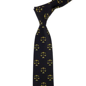 کراوات مردانه مدل ترازوی عدالت کد 1129